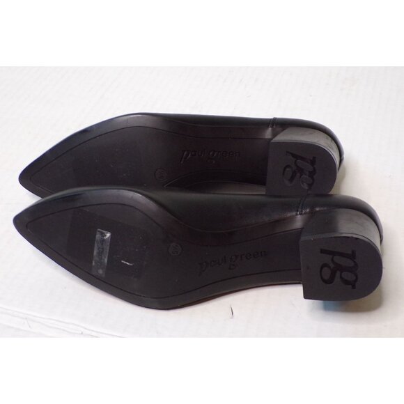 🆕 PAUL GREEN Yvette Pointed Toe Block Heel Pump Shoes Black 8 - Picture 13 of 13